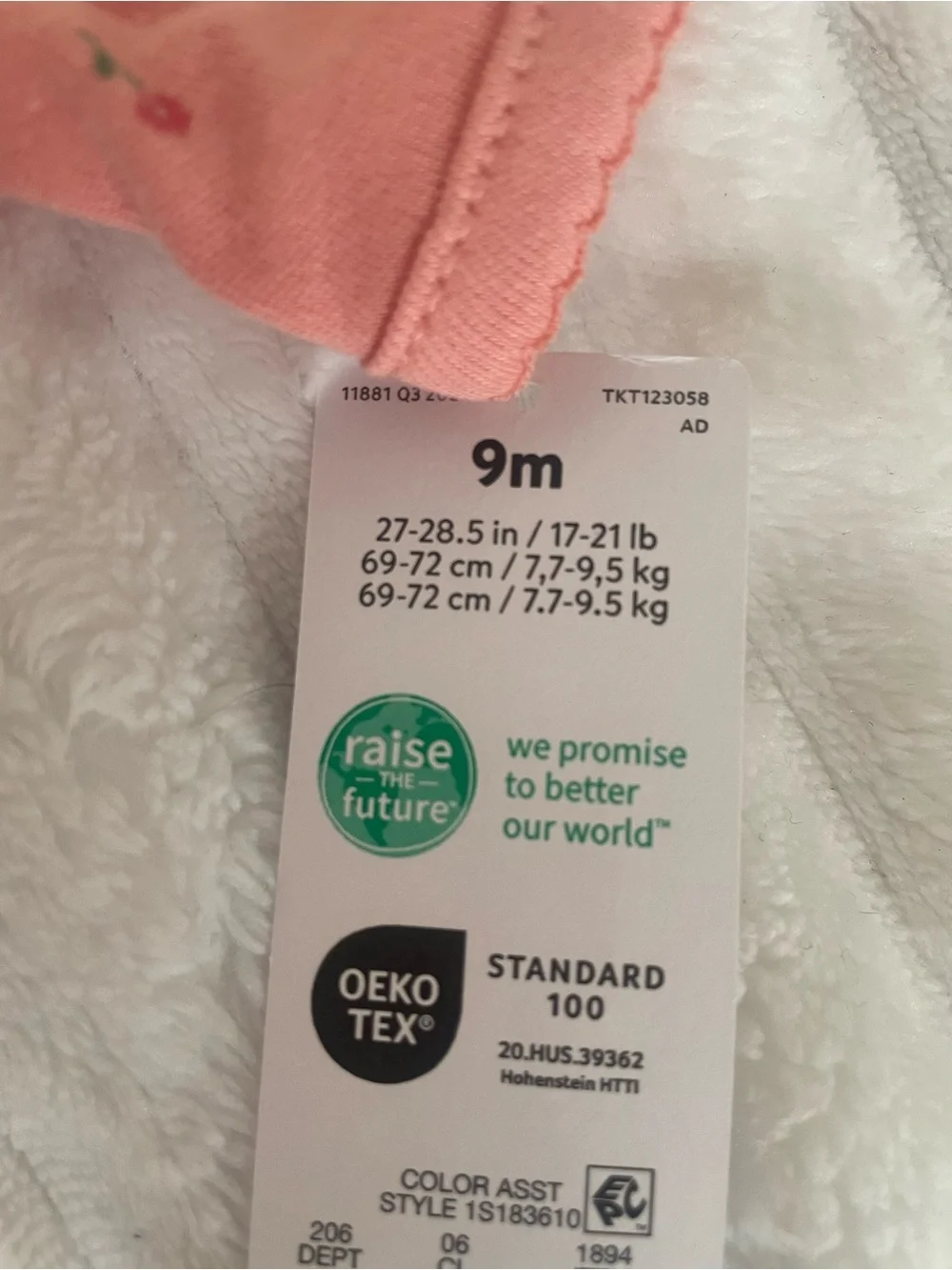 Carter's Coral Pink 'Little Sister' Footed One-Piece & Ocean Print Sleepsuit